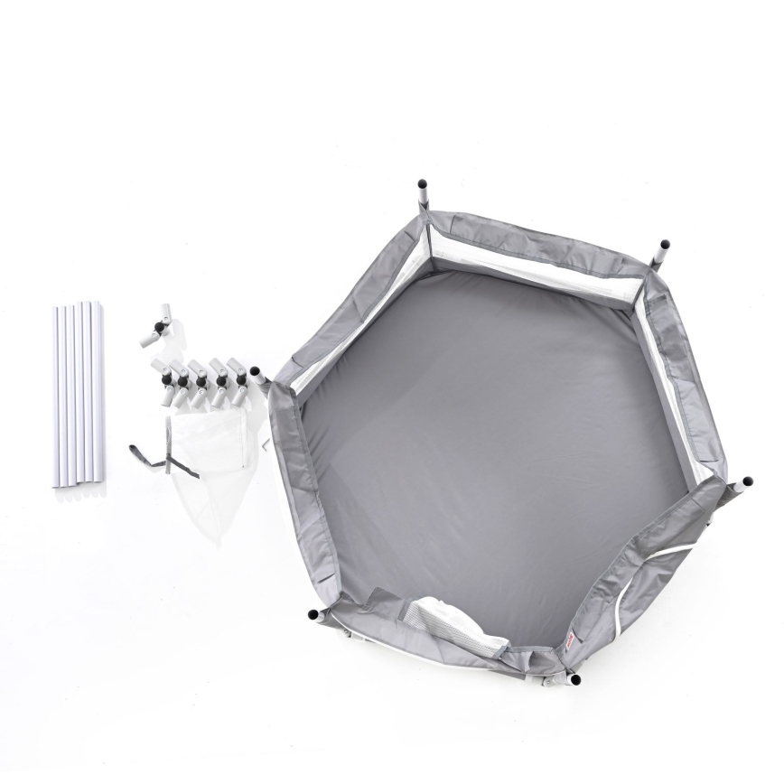 Lekplats 120 cm grå