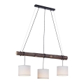Leuchten Direkt 11238-79 - Taklampa BARK 3xE27/40W/230V trä