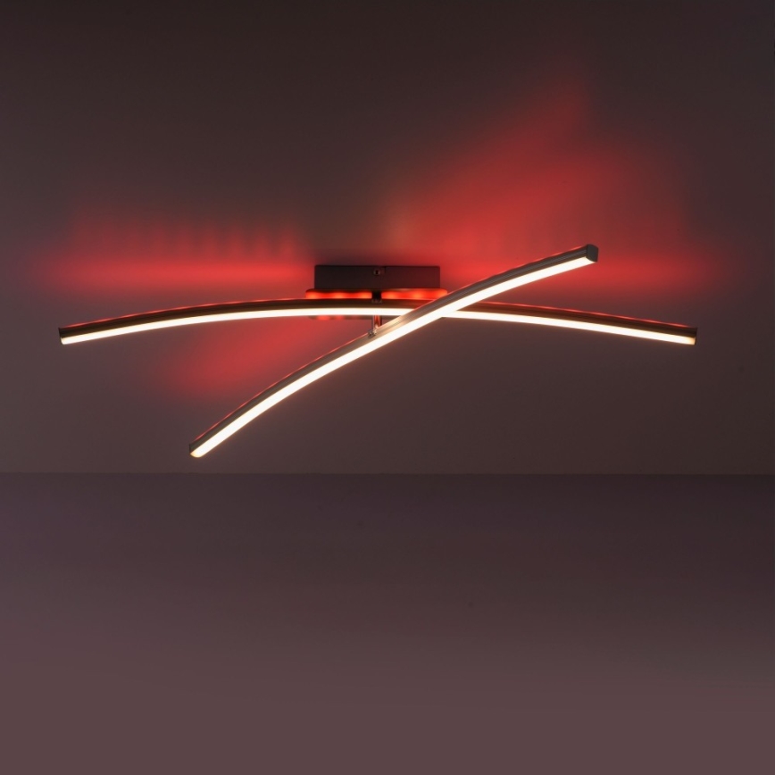 Leuchten Direkt 11255-55 - LED RGB Dimbar ytmonterad ljuskrona ALINA 2xLED/8,1W/230V 2700-5000K + fjärrkontroll