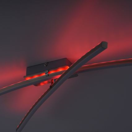 Leuchten Direkt 11255-55 - LED RGB Dimbar ytmonterad ljuskrona ALINA 2xLED/8,1W/230V 2700-5000K + fjärrkontroll