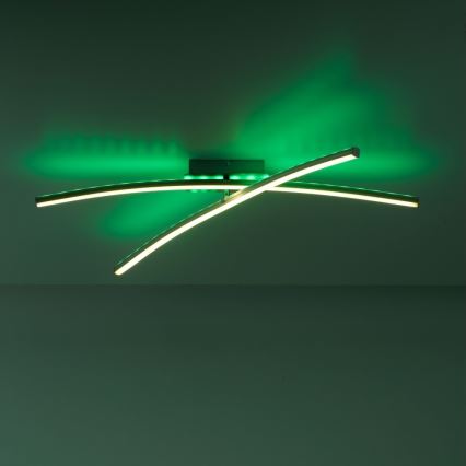 Leuchten Direkt 11255-55 - LED RGB Dimbar ytmonterad ljuskrona ALINA 2xLED/8,1W/230V 2700-5000K + fjärrkontroll