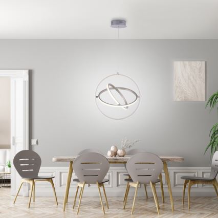 Leuchten Direkt 11260-55 - Dimbar LED-lampakrona med snöre JELLA 3xLED/28W/230V