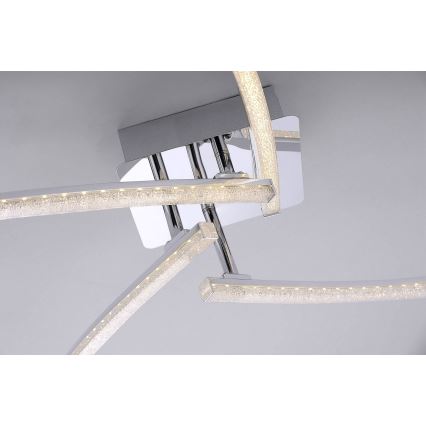 Leuchten Direkt 11291-17 - LED fastsatt Ljuskrona  SIMON 4xLED/3W/230V blank krom 