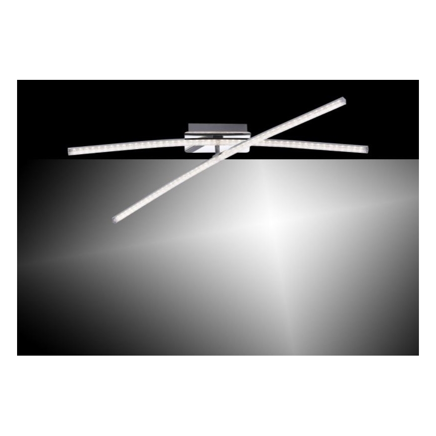 Leuchten Direkt 11292-17 - LED fastsatt Ljuskrona  SIMON 2xLED/8W/230V blank krom 