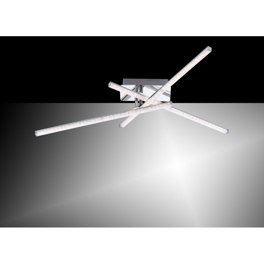 Leuchten Direkt 11293-17 - LED fastsatt Ljuskrona  SIMON 3xLED/5W/230V blank krom 