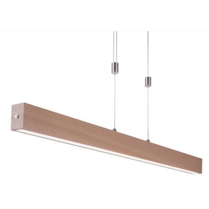 Leuchten Direkt 11420-78 - LED-pendel på vajer AMANDA LED/30W/230V 2700-5000K 110 cm brun