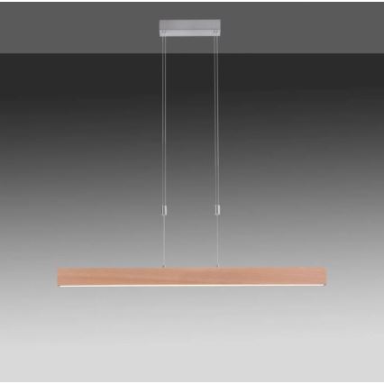 Leuchten Direkt 11420-78 - LED-pendel på vajer AMANDA LED/30W/230V 2700-5000K 110 cm brun