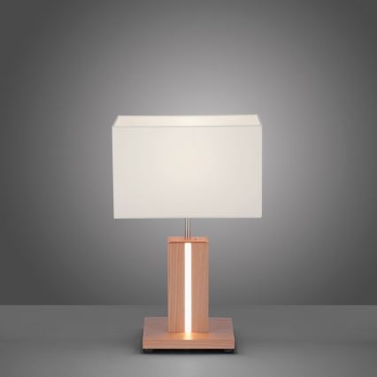 Leuchten Direkt 11421-78 - Dimbara LED-bordslampa AMANDA 1xE27/40W/230V + LED/5W