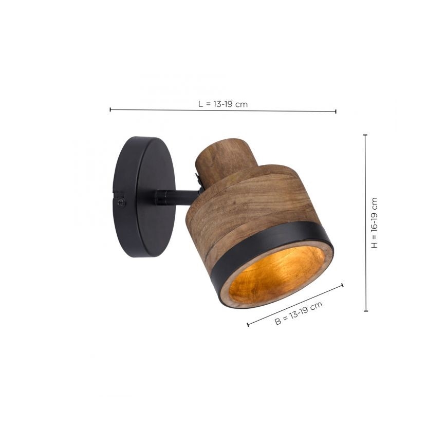 Leuchten Direkt 11465-18 - Vägg spotlight  GABRIEL 1xE14/25W/230V