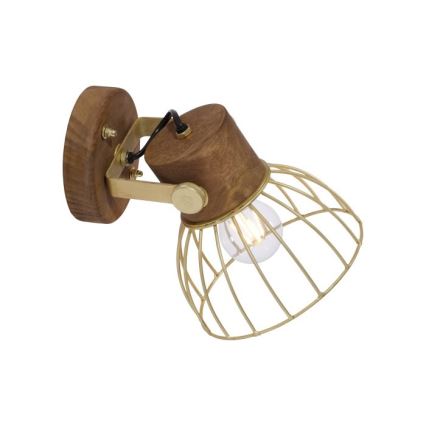 Leuchten Direkt 11486-60 - Väggspotlight ALAMI 1xE27/25W/230V mangoträd