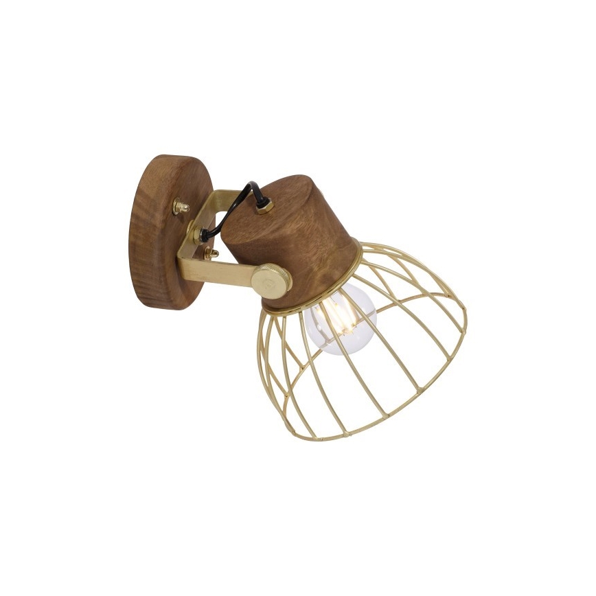 Leuchten Direkt 11486-60 - Väggspotlight ALAMI 1xE27/25W/230V mangoträd