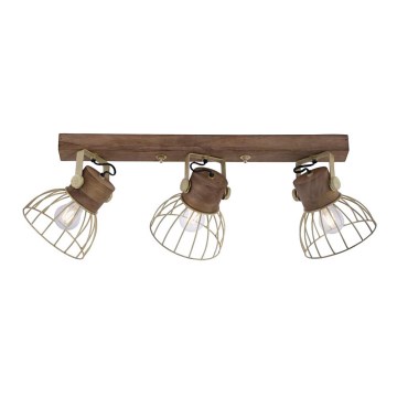 Leuchten Direkt 11488-60 - Spotlight ALAMI 3xE27/25W/230V mangoträd