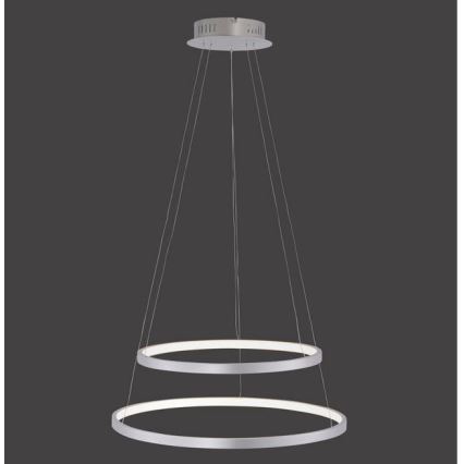 Leuchten Direkt 11525-21 - LED Ljuskrona med snöre CIRCLE 1xLED/15W/230V + LED/25W
