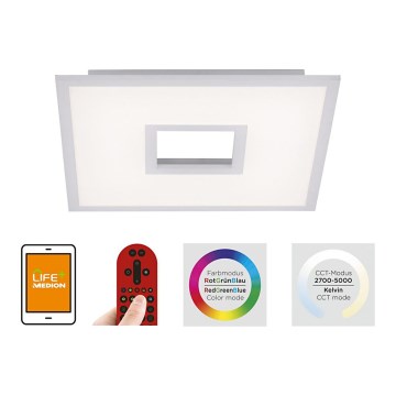 Leuchten Direkt 11645-16 - LED RGB dimbar taklampa RECESS LED/22,5W/230V + LED/5W + fjärrkontroll