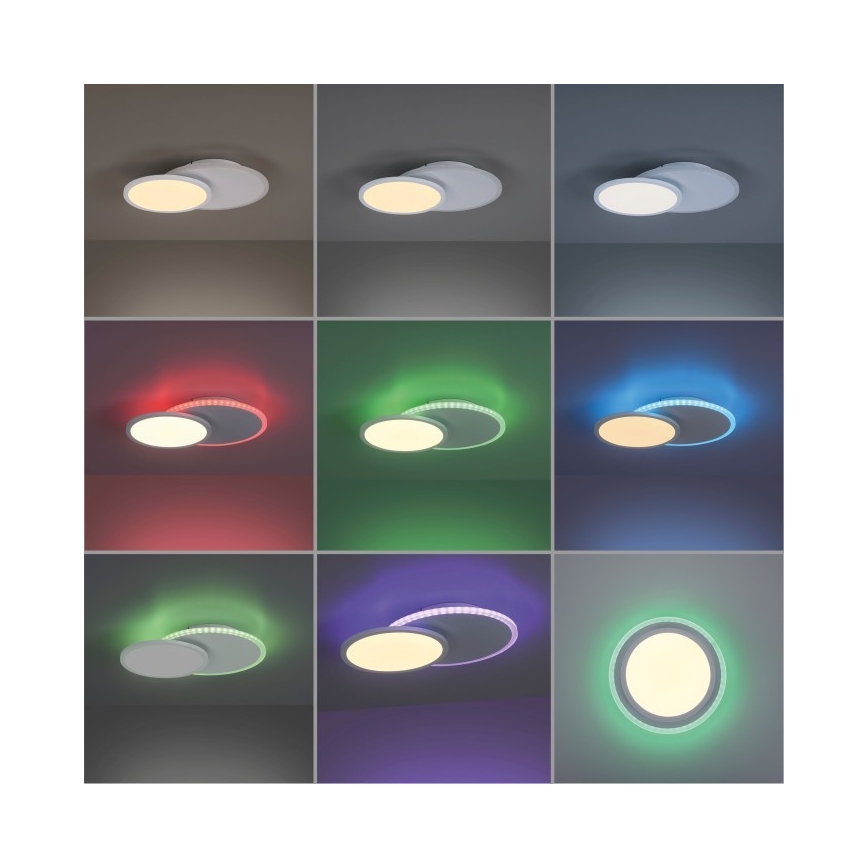 Leuchten Direkt 11662-16 - LED RGB dimbar taklampa ARENDA LED/21W/230V + fjärrkontroll