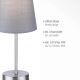 Leuchten Direkt 11680-15 - Bordslampa HEINRICH 1xE14/40W/230V grå