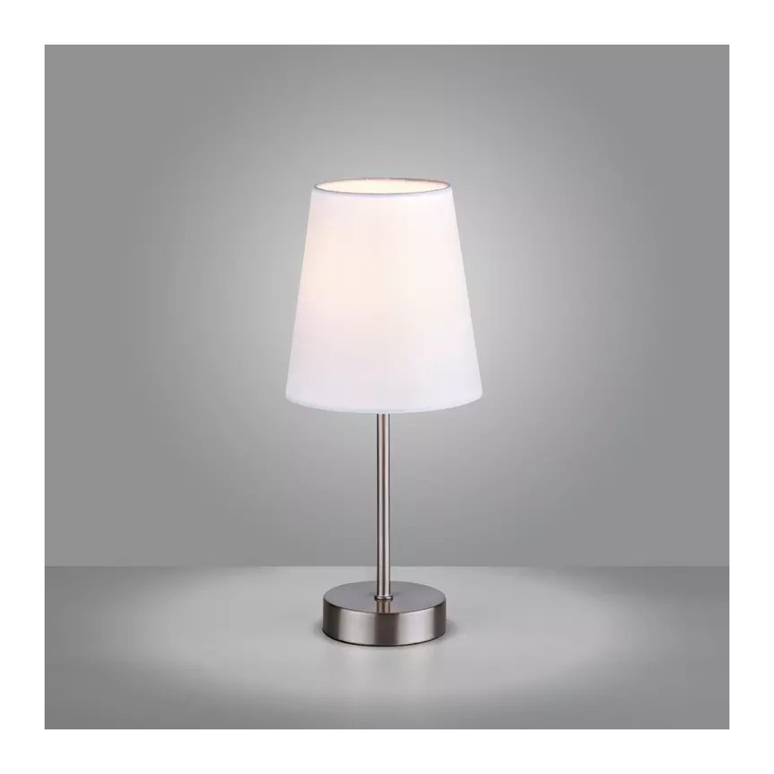 Leuchten Direkt 11680-16 - Bordslampa HEINRICH 1xE14/40W/230V vit