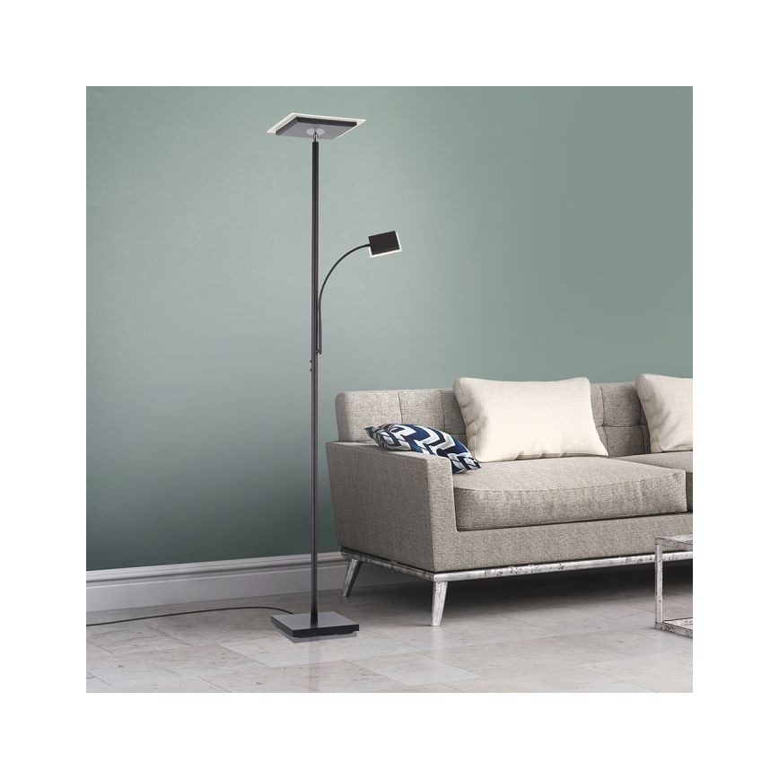 Leuchten Direkt 11710-18 - LED dimbar golvlampa HANS LED/21,5W/230V + LED/4W