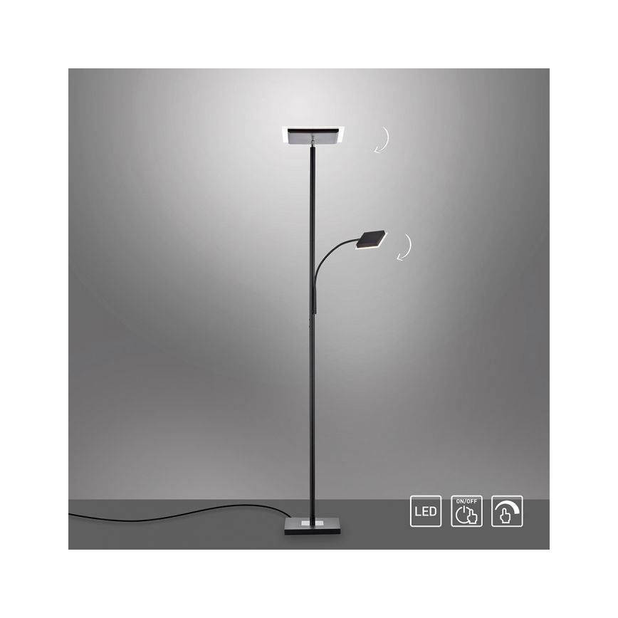 Leuchten Direkt 11710-18 - LED dimbar golvlampa HANS LED/21,5W/230V + LED/4W