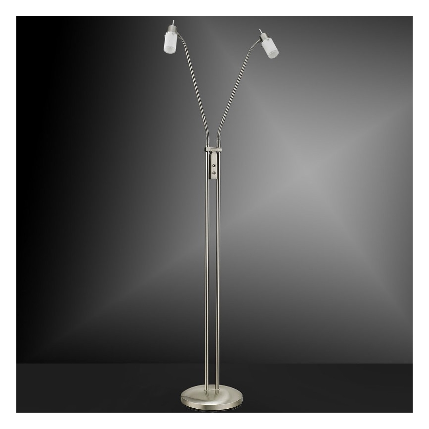 Leuchten Direkt 11937-55 - LED golvlampa  MAX LED 2xGU10/4W/230V