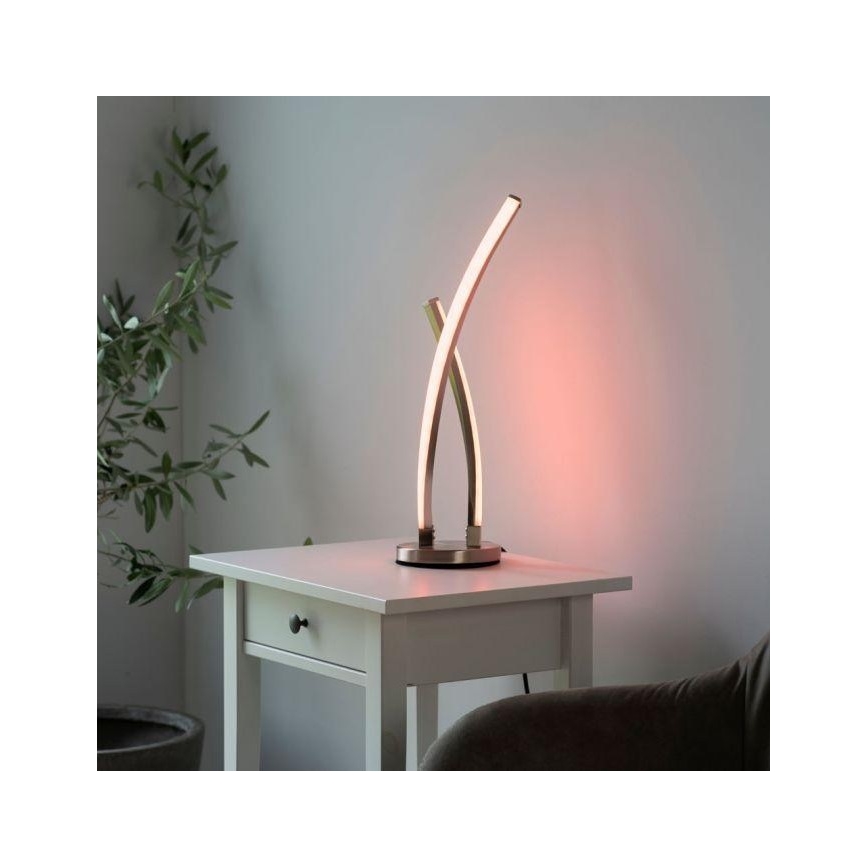 Leuchten Direkt 11991-55 - LED RGB ljusreglerad bordslampa  SWING LED/9,5W/230V 2700-5000K + fjärrkontroll 