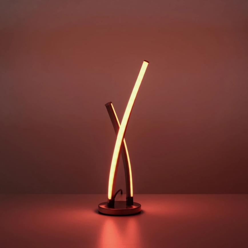 Leuchten Direkt 11991-55 - LED RGB ljusreglerad bordslampa  SWING LED/9,5W/230V 2700-5000K + fjärrkontroll 