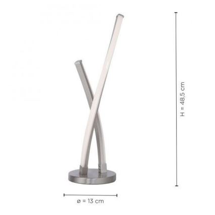 Leuchten Direkt 11991-55 - LED RGB ljusreglerad bordslampa  SWING LED/9,5W/230V 2700-5000K + fjärrkontroll 