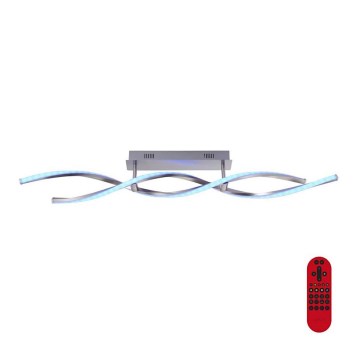 Leuchten Direkt 11993-55 - LED RGB ljusreglerad fastsatt Ljuskrona  SWING 2xLED/8,5W/230V 2700-5000K + fjärrkontroll 