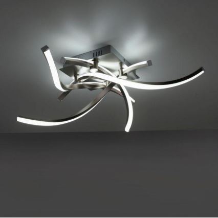 Leuchten Direkt 11995-55 - LED RGB ljusreglerad fastsatt Ljuskrona  SWING LED/24,4W/230V 2700-5000K + fjärrkontroll 