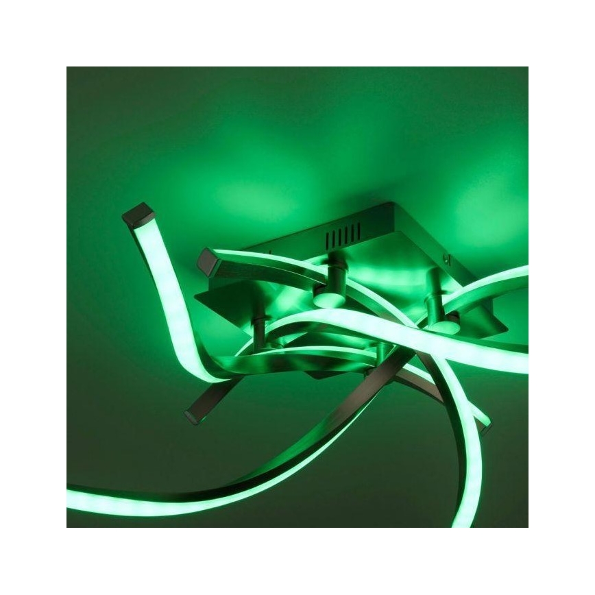 Leuchten Direkt 11995-55 - LED RGB ljusreglerad fastsatt Ljuskrona  SWING LED/24,4W/230V 2700-5000K + fjärrkontroll 