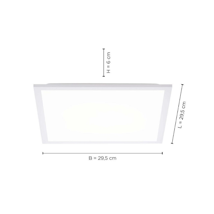 Leuchten Direkt 12200-16 - LED taklampa FLAT LED/17W/230V