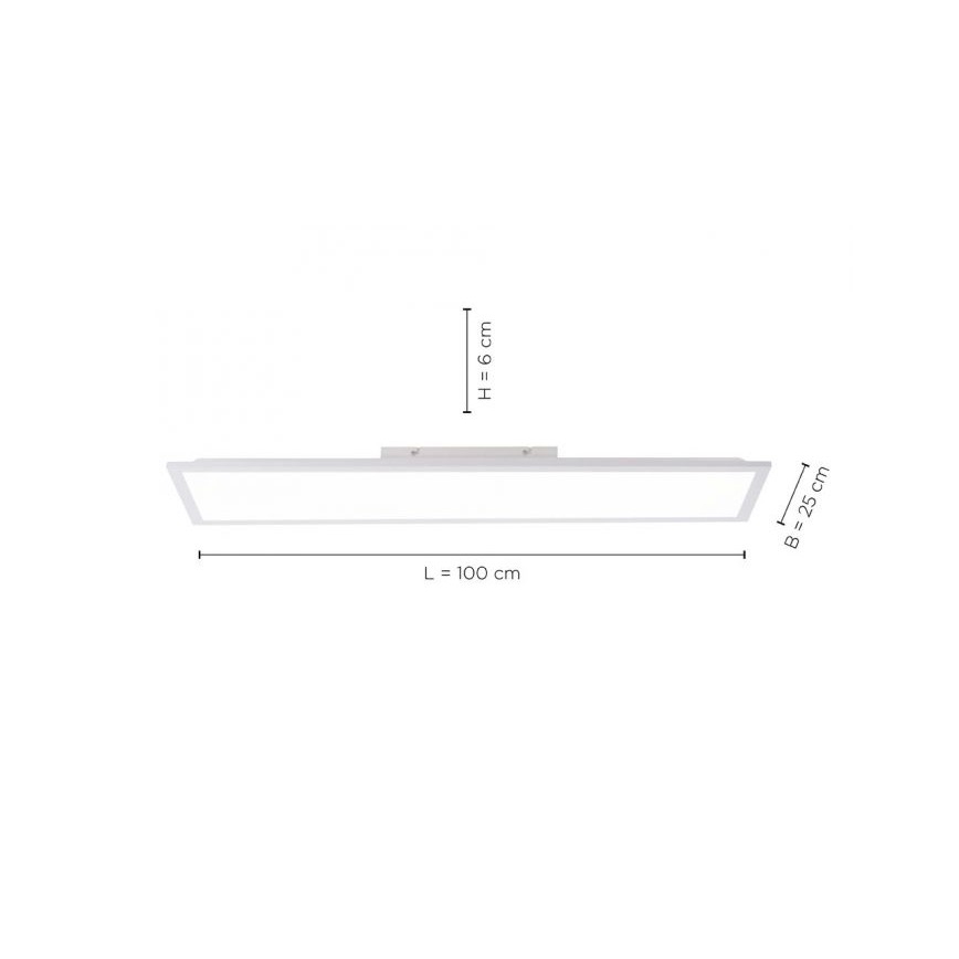 Leuchten Direkt 12204-16 - LED fastsatt panel  FLAT LED/24W/230V