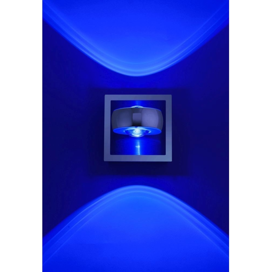 Leuchten Direkt 12471-55 -LED RGBW ljusreglerad vägg spotlight  OPTI LED/6W/230V 2700-5000K + fjärrkontroll