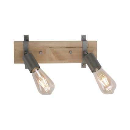 Leuchten Direkt 13472-79 - Väggspotlight SLAT 2xE27/40W/230V