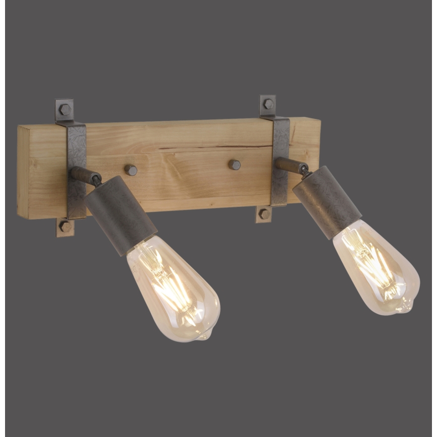 Leuchten Direkt 13472-79 - Väggspotlight SLAT 2xE27/40W/230V