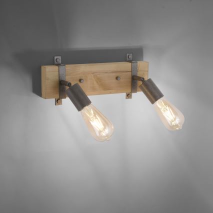 Leuchten Direkt 13472-79 - Väggspotlight SLAT 2xE27/40W/230V