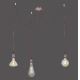 Leuchten Direkt 13571-20 - Ljusskrona med upphängningsrem  DIY 3xE27/60W/230V koppar