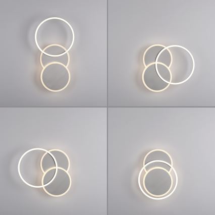 Leuchten Direkt 14116-55 - LED taklampa SEVENT LED/25,5W/230V matt krom