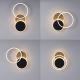 Leuchten Direkt 14116-78 - LED taklampa SEVENT LED/25,5W/230V svart/brun