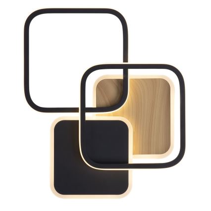 Leuchten Direkt 14117-78 - LED taklampa SEVENT LED/36W/230V svart/brun