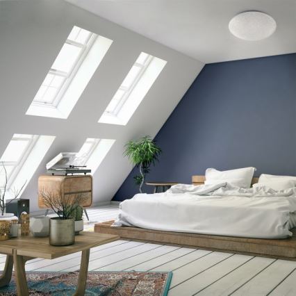 Leuchten Direkt 14241-16 - LEDRGB ljusreglerad taklampa  SKYLER LED/5,6W/230V + fjärrkontroll