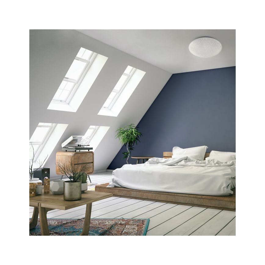 Leuchten Direkt 14241-16 - LEDRGB ljusreglerad taklampa  SKYLER LED/5,6W/230V + fjärrkontroll