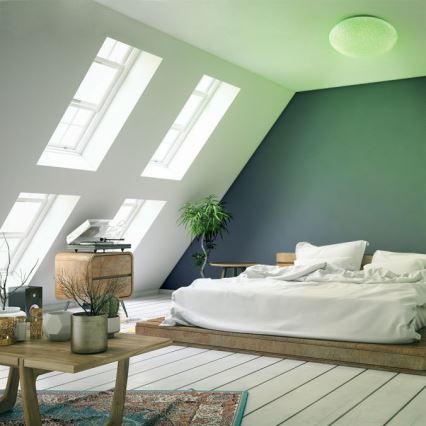 Leuchten Direkt 14241-16 - LEDRGB ljusreglerad taklampa  SKYLER LED/5,6W/230V + fjärrkontroll