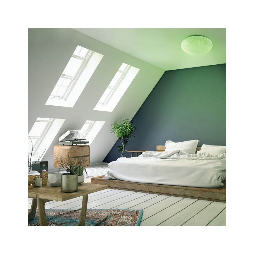 Leuchten Direkt 14241-16 - LEDRGB ljusreglerad taklampa  SKYLER LED/5,6W/230V + fjärrkontroll