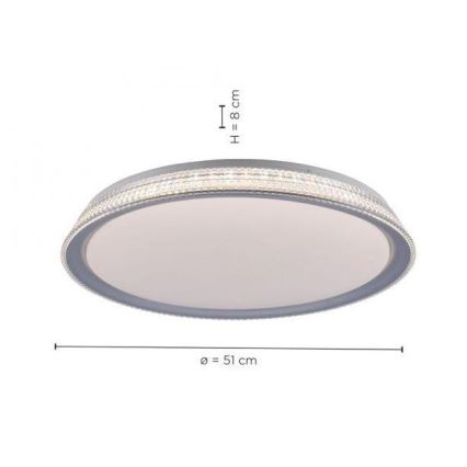 Leuchten Direkt 14359-21 - LED ljusreglerad taklampa  KARI LED/36W/230V
