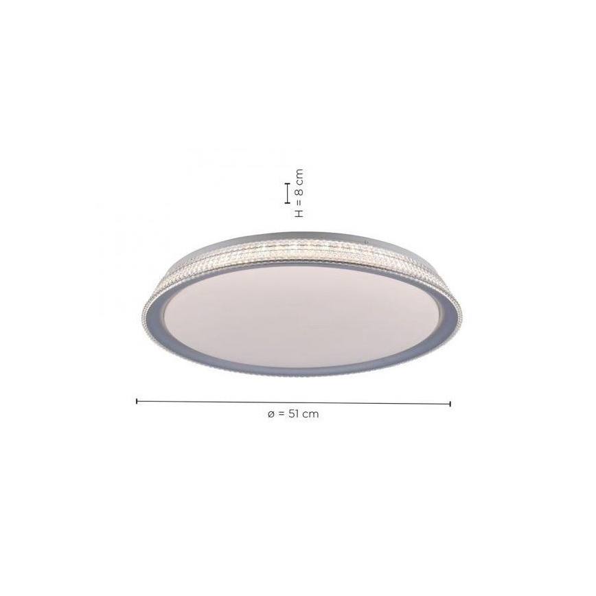 Leuchten Direkt 14359-21 - LED ljusreglerad taklampa  KARI LED/36W/230V