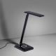 Leuchten Direkt 14415-16 - LED ljusreglerad touch bordslampa  med trådlös laddning  FLORENTINA LED/5W/230V 3000-5000K svart  + USB