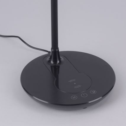 Leuchten Direkt 14416-18 - LED ljusreglerad touch bordslampa  med trådlös laddning  ASTRID LED/5W/230V 3000/4000/5500K + USB