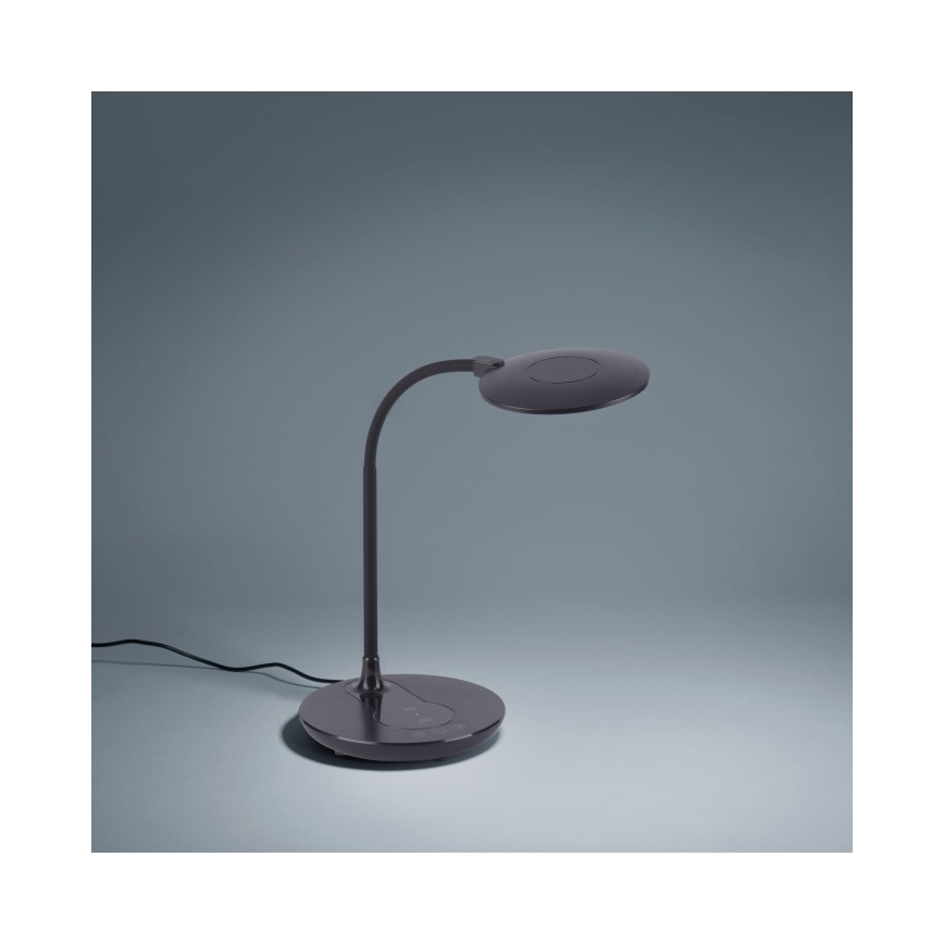 Leuchten Direkt 14416-18 - LED ljusreglerad touch bordslampa  med trådlös laddning  ASTRID LED/5W/230V 3000/4000/5500K + USB