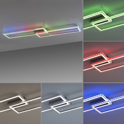 Leuchten Direkt 14635-55 - LED RGB dimbar taklampa FELIX LED/34,5W/230V + fjärrkontroll